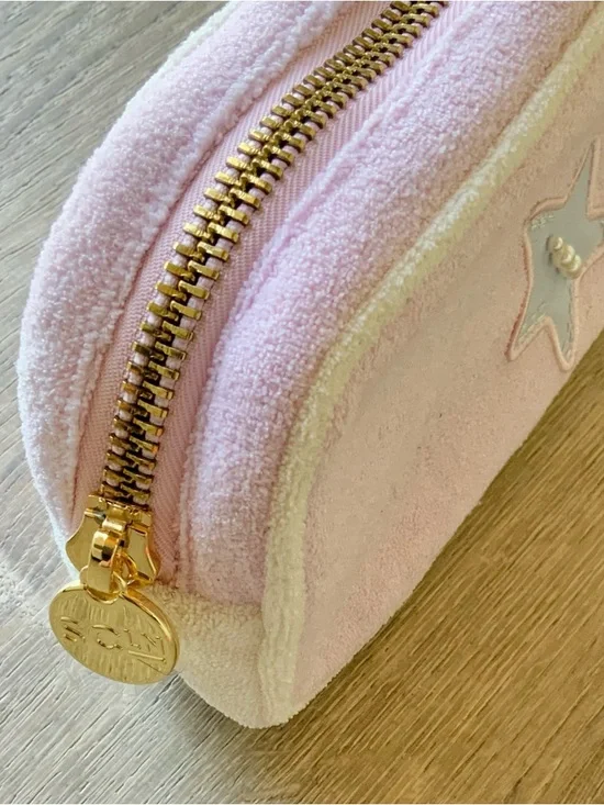 Stoney Clover Lane Terry Cloth Small Pouch w/ Patches OS - Picture 7 of 10